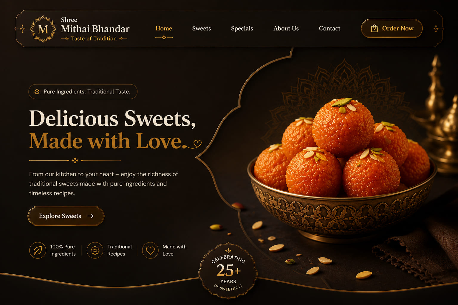 Shree Mithai Bhandar — Ordering Platform