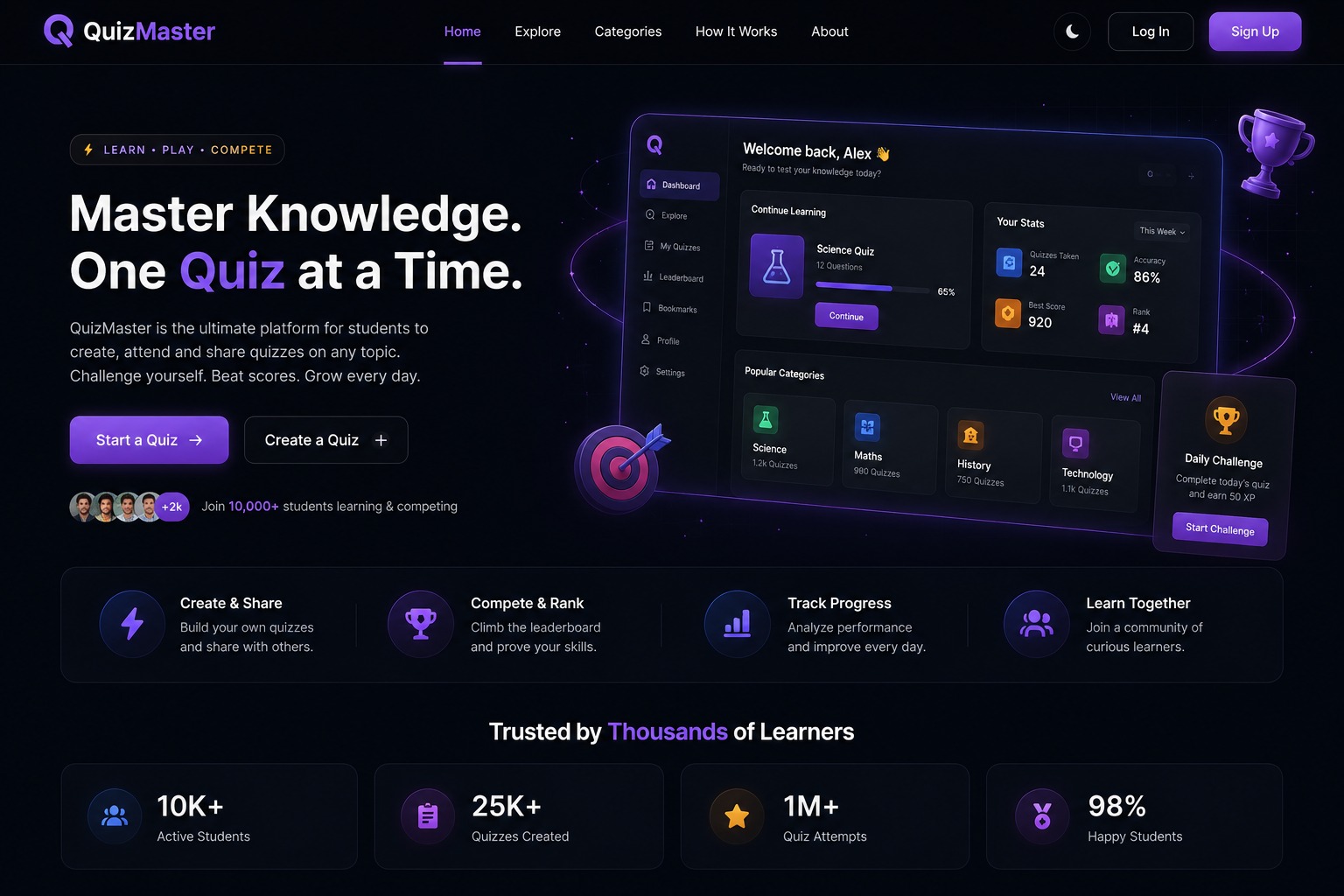 QuizMaster — Learning Platform